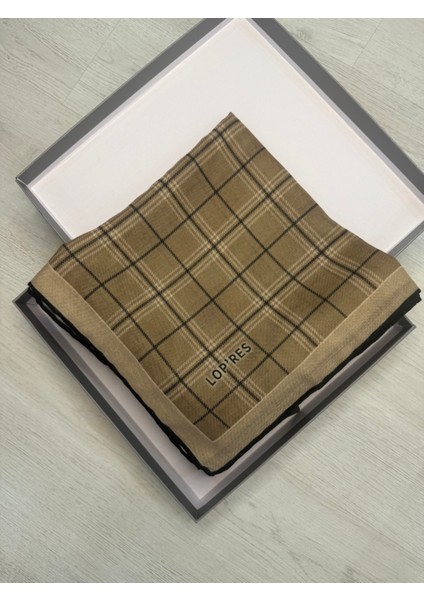 Kareli Eşarp Ekoseli Model Pamuklu Eşarp