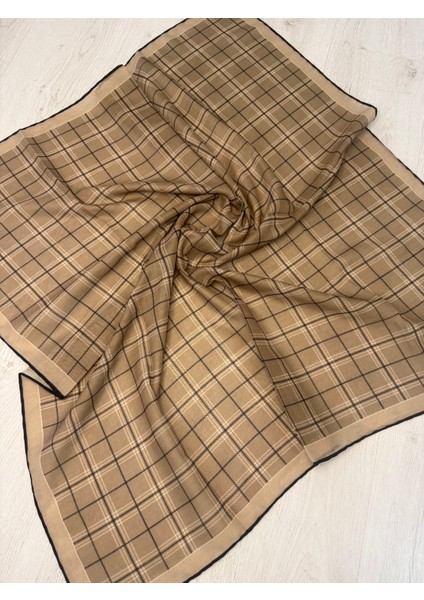 Kareli Eşarp Ekoseli Model Pamuklu Eşarp modelleri