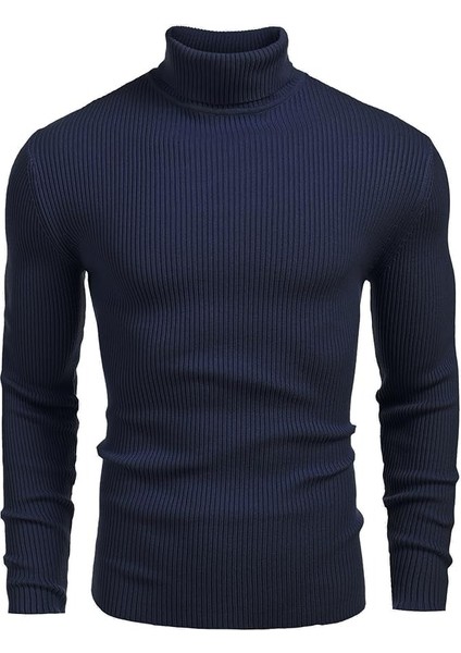 Erkek Boğazlı Slim Fit Triko Kazak – Basic Esnek Kışlık Model fiyatları