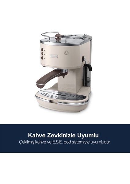 Icona Vintage Manuel / Barista Tipi Espresso Makinesi ECOV 311.BG indirimleri