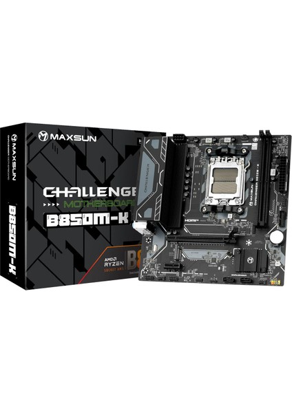 Challanger B850M-K Am5 Ddr5 6000 Mhz M.2 HDMI Matx Amd Anakart