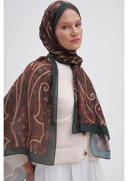 Marbella Haki Nilla Pamuklu Şal