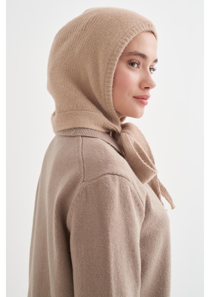 Knit Balaclava Bere Başlık Vizon fiyatları