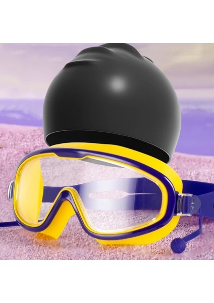 Su Geçirmez Sis Geçirmez Hd Yüzme Gözlüğü Yüzme Ekipmanları Yüzme Takımı Yüzme Şapkası (Yurt Dışından)