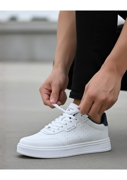 Unisex Ortopedik Faylon Sararmaz Taban Spor Ayakkabı - Beyaz Laci fiyatları