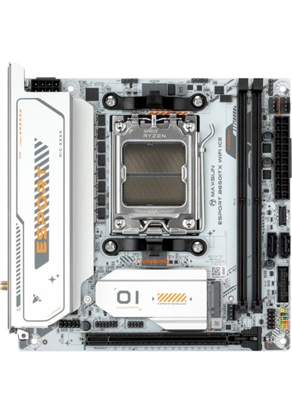Esport B650ITX Wıfı Ice Am5 Ddr5 8000MHZ M.2 HDMI Itx Amd Anakart Beyaz fiyatları