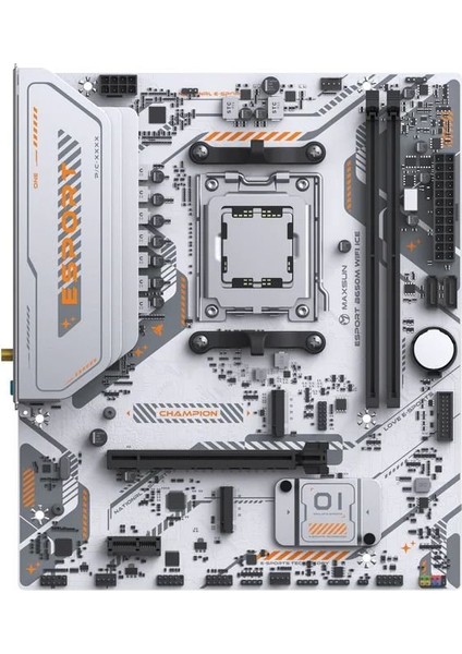 Esport B650M Wıfı Ice Am5 Ddr5 6000 Mhz M.2 HDMI Matx Amd Anakart Beyaz fiyatları