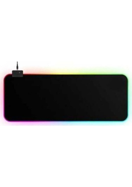 90X40 Rgb Mouse Pad LED Işıklı Baskısız Siyah Renk Gaming Mousepet fırsatları