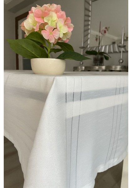 Dertsiz Leke Tutmaz Keten Görünümlü Colber Masa Örtüsü modelleri