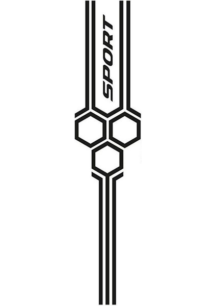 Oto Kaput Sticker Petek Sport Tasarım 26 x 120 cm fiyatları