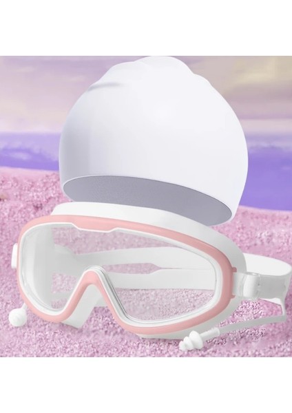 Su Geçirmez Sis Geçirmez Hd Yüzme Gözlüğü Yüzme Ekipmanları Yüzme Takımı Yüzme Şapkası (Yurt Dışından)