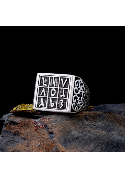 925 Ayar Gümüş Ebced Hesabı Model Erkek Yüzük fiyatları