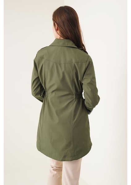 Kadın Pardesü&trençkot 5669 Haki modelleri