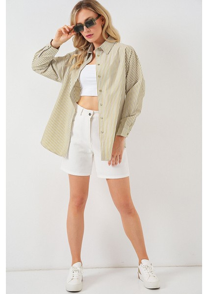 Kadın Gömlek 20332 Yeşil