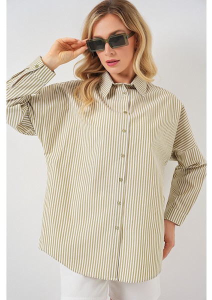Kadın Gömlek 20332 Yeşil modelleri
