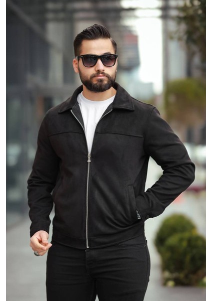 Basic Old Money Polo Yaka Astarlı Süet Ceket fiyatları