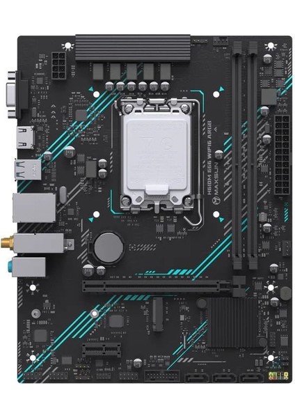 H610M 666 Wıfı Argb LGA1700 Ddr5 6000 Mhz M.2 HDMI Matx Intel Anakart fiyatları