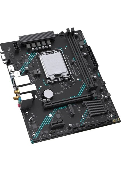 H610M 666 Wıfı Argb LGA1700 Ddr5 6000 Mhz M.2 HDMI Matx Intel Anakart indirimleri