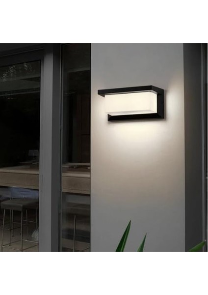 Geldi Bahçe Aydınlatması LED Işık 12W LED Aydınlatma Zita Ultra Şapkalı Bahçe Duvar Aplik Su Geçirmez (Beyaz Işık - 6500K) modelleri