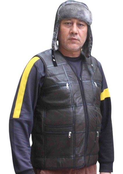 Hakiki Kuzu Derisi Iç Kısmı Gerçek Kürklü Erkek Yelek fiyatları