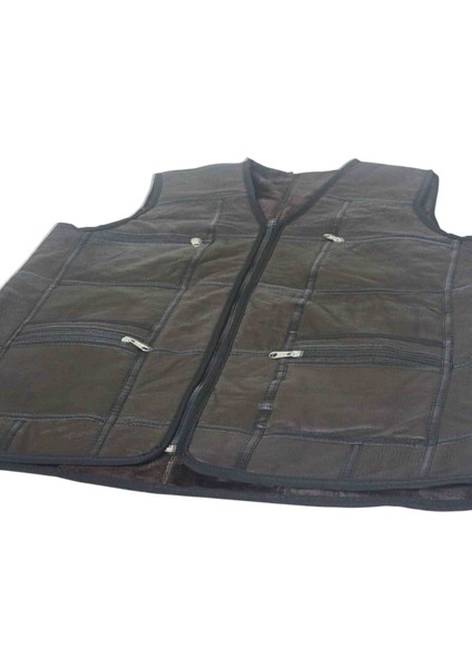 Hakiki Kuzu Derisi Iç Kısmı Gerçek Kürklü Erkek Yelek modelleri