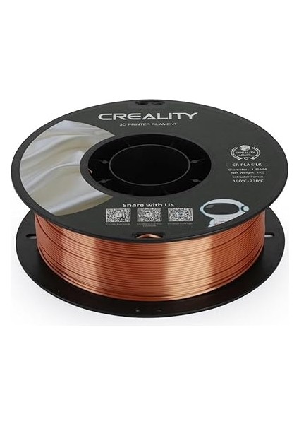 Cr-Sılk Pla Bakır Filament 1.75MM, 1kg fırsatları