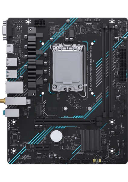 H610M 666 Wıfı LGA1700 Ddr5 6000 Mhz M.2 HDMI Matx Intel Anakart fiyatları