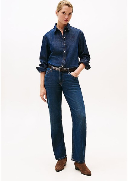 Kadın Milo Yüksek Bel Düz Paça Jean Pantolon - Mavi fiyatları