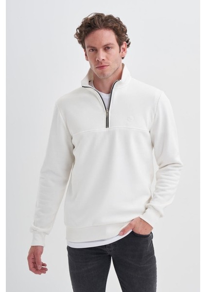 Erkek Sweat 56180 Ekru