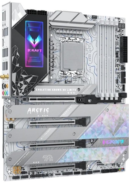 Icraft Z890 Arctıc Wıfı LGA1851 Ddr5 8800 Mhz M.2 HDMI Atx Intel Anakart Beyaz fırsatları