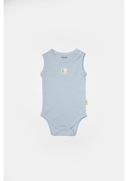 Babycosy Erkek Bebek Çıtçıtlı 2'li Atlet Badi 3-24 Ay Mavi fırsatları