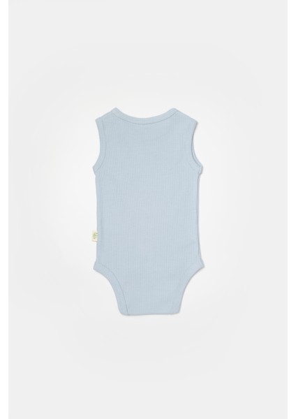 Babycosy Erkek Bebek Çıtçıtlı 2'li Atlet Badi 3-24 Ay Mavi indirimleri