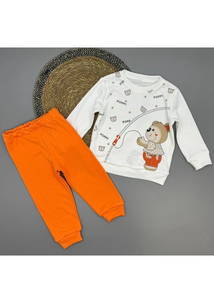 Erkek Çocuk Ayıcık Baskılı Alt Üst Ikili Gündelik Takım fiyatları
