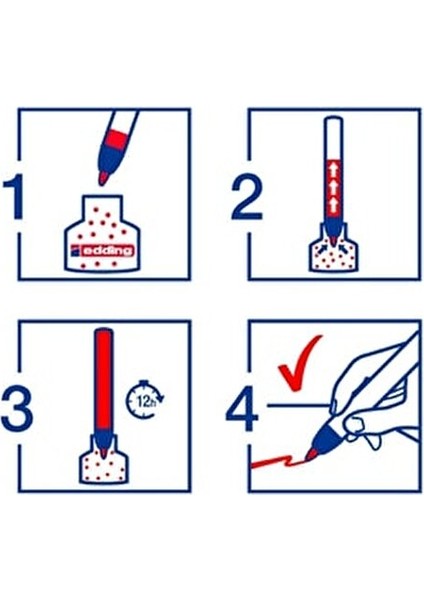Beyaz Tahta Kalemi Kırmızı Renkli 1 Adet E-28 Modeli Yazı Tahtası İçin modelleri