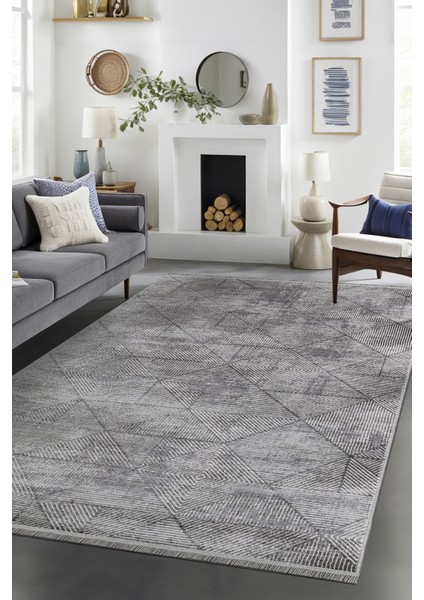 Antrasit Akrilik Dokuma Uzun Ömürlü Halı Antrasit Yolluk Koyu Renk Halı modelleri