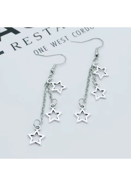 Sallantılı Yıldız Küpe