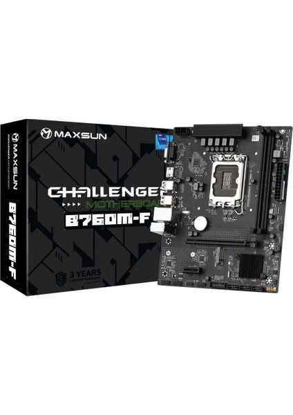 Challanger B760M-F LGA1700 Ddr4 4266 Mhz M.2 HDMI Matx Intel Anakart