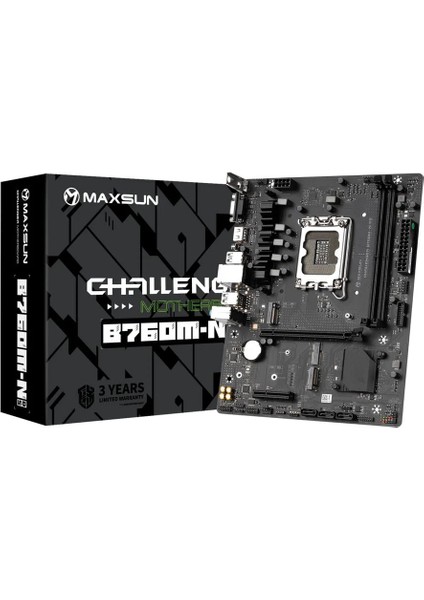 Challanger B760M-N LGA1700 Ddr5 6000 Mhz M.2 HDMI Matx Intel Anakart