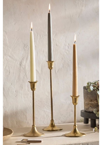 Şamdan Mum 3’lü Set