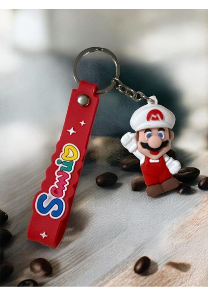 Figürlü Silikon Anahtarlık – Kırmızı Mario & Yeşil Luigi Model – Sevimli anahtarlık seti fırsatları