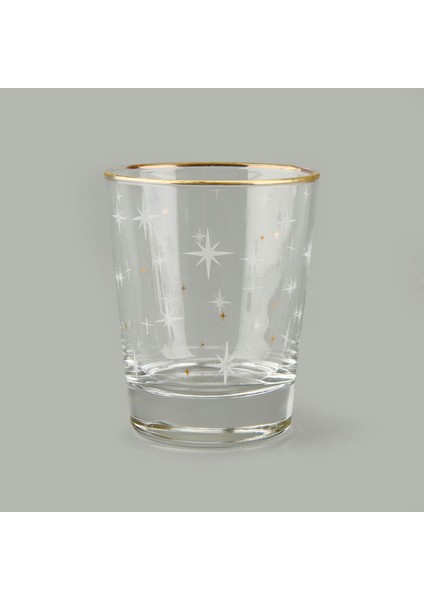 Star Altın Yaldızlı 4'lü Su Bardağı Seti - Sarı / Şeffaf - 270 ml modelleri