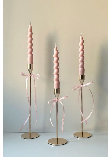 Şamdan Mum 3’lü Set