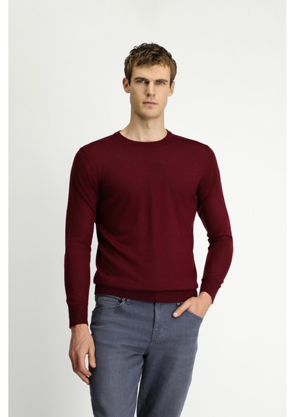 Bisiklet Yaka Regular Fit Yünlü Triko Kazak fiyatları