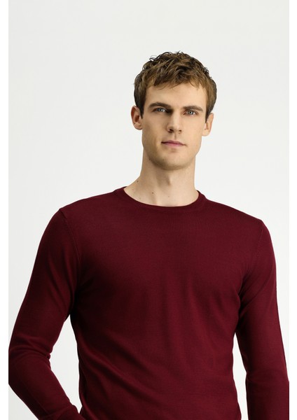 Bisiklet Yaka Regular Fit Yünlü Triko Kazak fırsatları