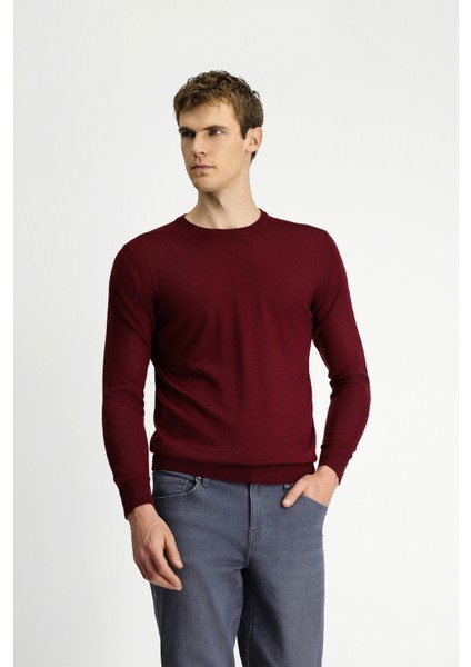 Bisiklet Yaka Regular Fit Yünlü Triko Kazak indirimleri