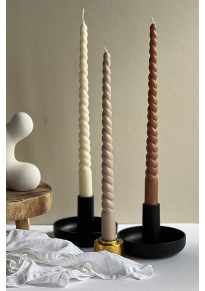 Şamdan Mum 3’lü Set