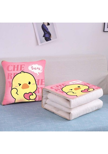 Üzerinde Logo Baskılı Ikisi Bir Arada Yastık Yorganı, Çok Fonksiyonlu Araba Kanepe Yastığı Yorganı (Yurt Dışından)