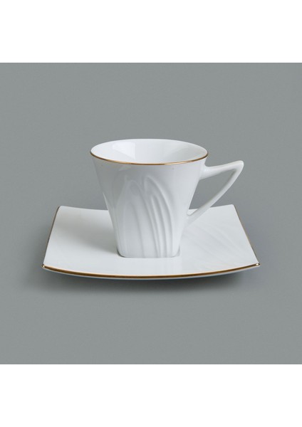 Gold Line 12 Parça Kahve Fincan Takımı - Beyaz fiyatları