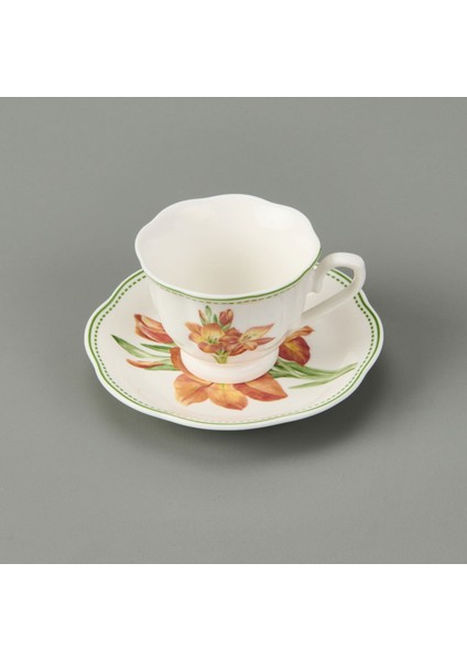 De Flore 12 Parça Kahve Fincan Takımı - Renkli modelleri