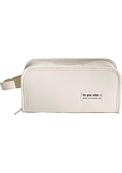 Öğrenci Basit Büyük Kapasiteli Yüksek Görünümlü Kırtasiye Çantası Kalem Çantası (Yurt Dışından)